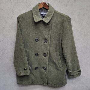 Vintage‎ Lands End Direct Merchants Womens Original Tiroler Loden Wool Peacoat M